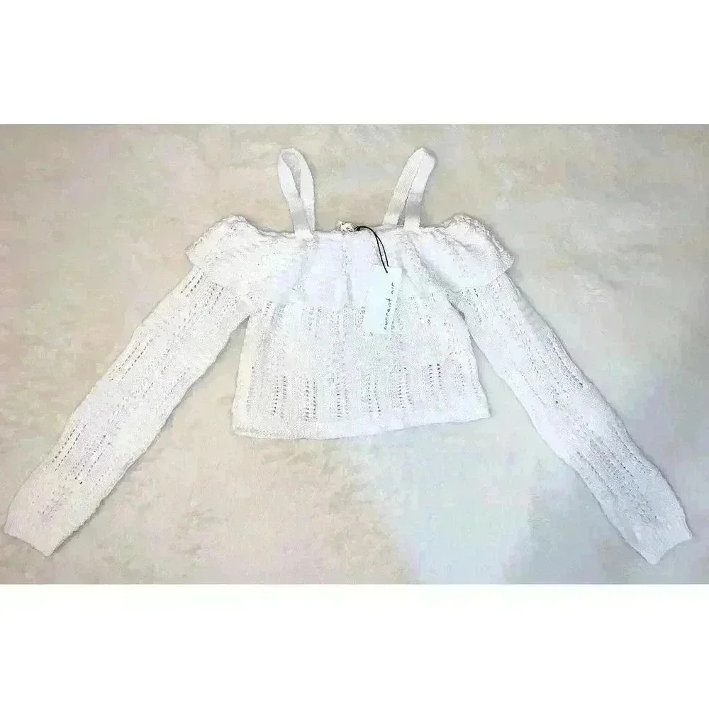 Women’s Cropped Cold Shoulder Blouse